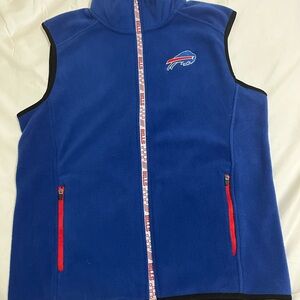 NFL Buffalo Bills Team Apparel Blue Fleece Vest Men’s Size Small